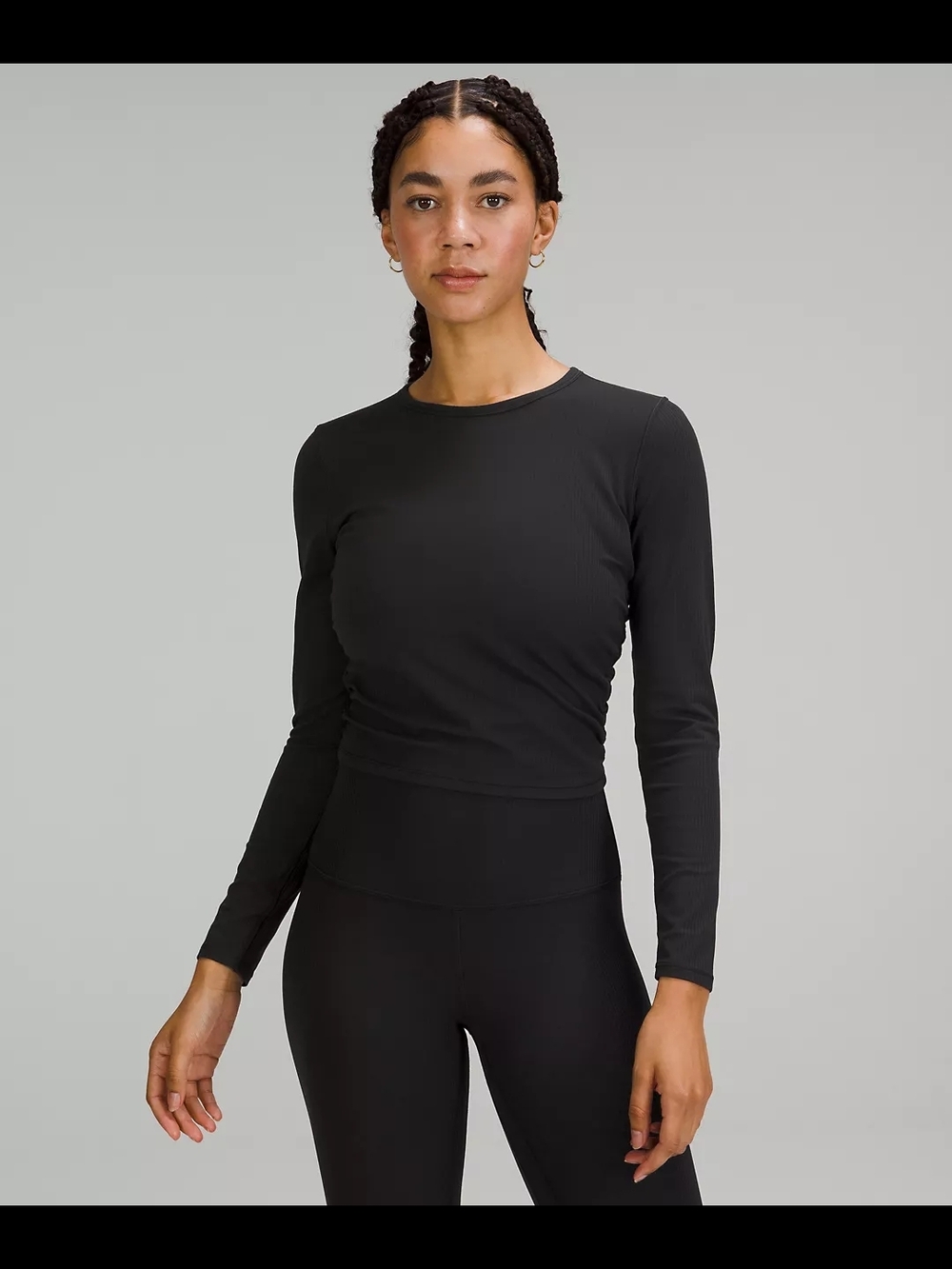 All It Takes Ribbed Nulu Long-Sleeve Shirt Lululemon Black